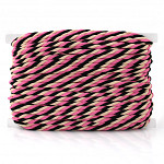 CORDÃO MÉDIO 7mm PRETO/ROSA/CRU
