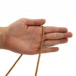 CORDÃO SÃO FRANCISCO FINO 4mm BEGE
