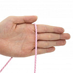 CORDÃO SÃO FRANCISCO FINO 4mm ROSA