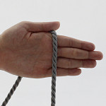 CORDÃO SÃO FRANCISCO GROSSO 7mm CINZA MÉDIO CORDÃO SÃO FRANCISCO GROSSO 7mm CINZA MÉDIO