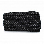 ELÁSTICO BRILHO AKIRA 2,3cm PRETO/PRATA 25m