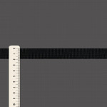 ELÁSTICO CANELADO 1,9cm PRETO 25m