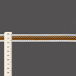 ELÁSTICO CROCHÊ 1,8cm SEM BENEFICIAMENTO/BEGE/MOSTARDA 25m