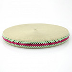 ELÁSTICO CROCHÊ 2,6cm NATURAL/VERDE BEBÊ/ROSA PINK