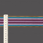 ELÁSTICO CROCHÊ 5,0cm BEGE/AZUL/ROSA/UVA/LAVANDA 25m