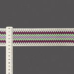 ELÁSTICO CROCHÊ 5,2cm CHAMPAGNE/UVA GAMA/VERDE PASTEL/LAVANDA 25m 