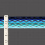 ELÁSTICO CROCHÊ 5cm AZUL/VERDE 25m