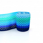 ELÁSTICO CROCHÊ 5cm AZUL/VERDE 25m