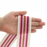 ELÁSTICO CROCHÊ 5cm CHAMPAGNE/MAGENTA/ROSA/MOSTARDA 25m