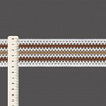ELÁSTICO CROCHÊ 5cm CHAMPAGNE/MARROM MÉDIO/BEGE 25m