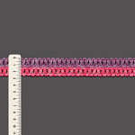 ELÁSTICO CROCHÊ BOLINHA NINA 2,8cm ROSA/LAVANDA 25m 