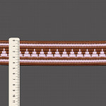 ELASTICO ETNICO 4,5cm MARROM/ROSA 25m ELASTICO ETNICO 4,5cm MARROM/ROSA 25m