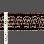 ELÁSTICO ÉTNICO BABADO ZOE 8,3cm VINHO/KAKI/PÊSSEGO 25m