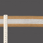 ELÁSTICO ÉTNICO LISTRADO 5,4cm SEM BENEFICIAMENTO/BEGE 25m