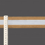 ELÁSTICO ÉTNICO LISTRADO 5,4cm SEM BENEFICIAMENTO/BEGE 25m