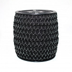 ELÁSTICO FLORA 1,1cm PRETO/PRATA 50m