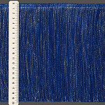 ELÁSTICO FRANJADO LISO 19,8cm AZUL/AZUL ROYAL/PRATA 10m