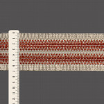 ELÁSTICO FRANZIDO 6,9cm AREIA/CONHAQUE 25m