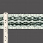 ELÁSTICO FRANZIDO 6,9cm CHAMPAGNE/PRETO 25m