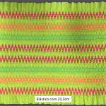 ELÁSTICO FRANZIDO TOP 20,3cm VERDE NEON/AMARELO NEON/LARANJA NEON/ROSA NEON 10m