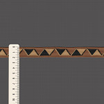ELÁSTICO IMBUIA ZIG ZAG 2cm MARROM MÉDIO/BEGE/PRETO 25m