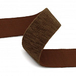 ELÁSTICO LISO AVELUDADO 4,3cm MARROM 25m