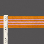 ELÁSTICO LISTRADO SPORT 5,2cm AMARELO GEMA/ROSA CLARO 25m