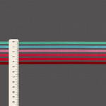 ELÁSTICO LISTRADO VAZADO 4,5cm COLORIDO 25m