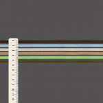 ELÁSTICO LISTRADO VAZADO 4,5cm MARROM/AZUL/AREIA/BEGE/VERDE 25m