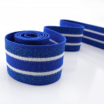ELÁSTICO MÉDIO LISTRADO SPORT 4,9cm AZUL ROYAL/BRANCO/AZUL 25m 