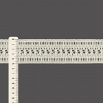 ELÁSTICO PALITO FLOR 5cm CHAMPAGNE 1m