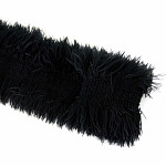 ELÁSTICO PELUCIADO 10cm PRETO 10m 