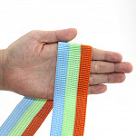 ELÁSTICO PREGA LISTRA 4,3cm SALMÃO/VERDE PASTEL/AZUL CELESTE 25m