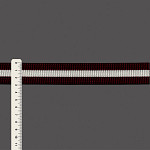 ELÁSTICO PREGA LISTRADO 2,9cm MALBEC/CHAMPAGNE 25m