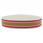 ELÁSTICO PREGA LISTRADO 4,8cm CHAMPAGNE/MAGENTA/ROSA/BEGE 25m