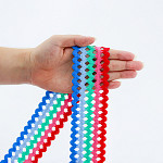 ELÁSTICO SIANINHA 5,5cm AZUL/AZUL CELESTE/VERDE/ROSA/CEREJA 25m