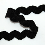 ELÁSTICO SIANINHA AVELUDADO 2,4cm PRETO 20m