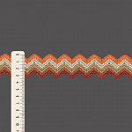 ELÁSTICO SIANINHA LISTRADO 3,4cm TELHA/BEGE/PESSÊGO/SALMÃO 25m