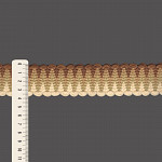 ELÁSTICO SIANINHA LISTRADO 3,8cm PÊSSEGO/BEGE/MARROM MÉDIO 25m