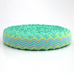 ELASTICO SIANINHA ZIG ZAG 4cm VERDE/AMARELO BEBÊ/LAVANDA 25m