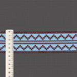 ELÁSTICO TOP DARA 5,3cm AZUL CELESTE/MARROM 25m