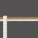 ELÁSTICO X CROCHÊ LISTRADO 2,3cm BEGE/CHAMPAGNE 25m
