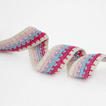 ELÁSTICO YARA 2,5cm CRU/ROSA/AZUL CLARO/PINK 25m 