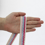 ELÁSTICO YARA 2,5cm CRU/ROSA/AZUL CLARO/PINK 25m 