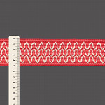 ELÁSTICO ZIG ZAG 5,1cm GOIABA/CRU 25m