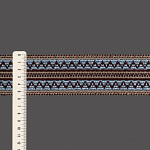 ELÁSTICO ZIG ZAG 5,5cm MARROM/CAMURÇA CLARO/AZUL 25m