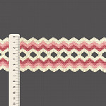ELÁSTICO ZIG ZAG 6,3cm CREME/ALGODÃO DOCE/BLUSH 25m