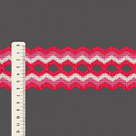 ELÁSTICO ZIG ZAG 6,3cm PINK/ROSA/CHAMPAGNE 25m