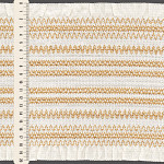 ELASTICO ZIG ZAG BABADO 20cm CRU/BEGE 10m