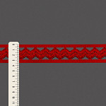 ELÁSTICO ZIG ZAG NÁTALIE 3,5cm VERMELHO